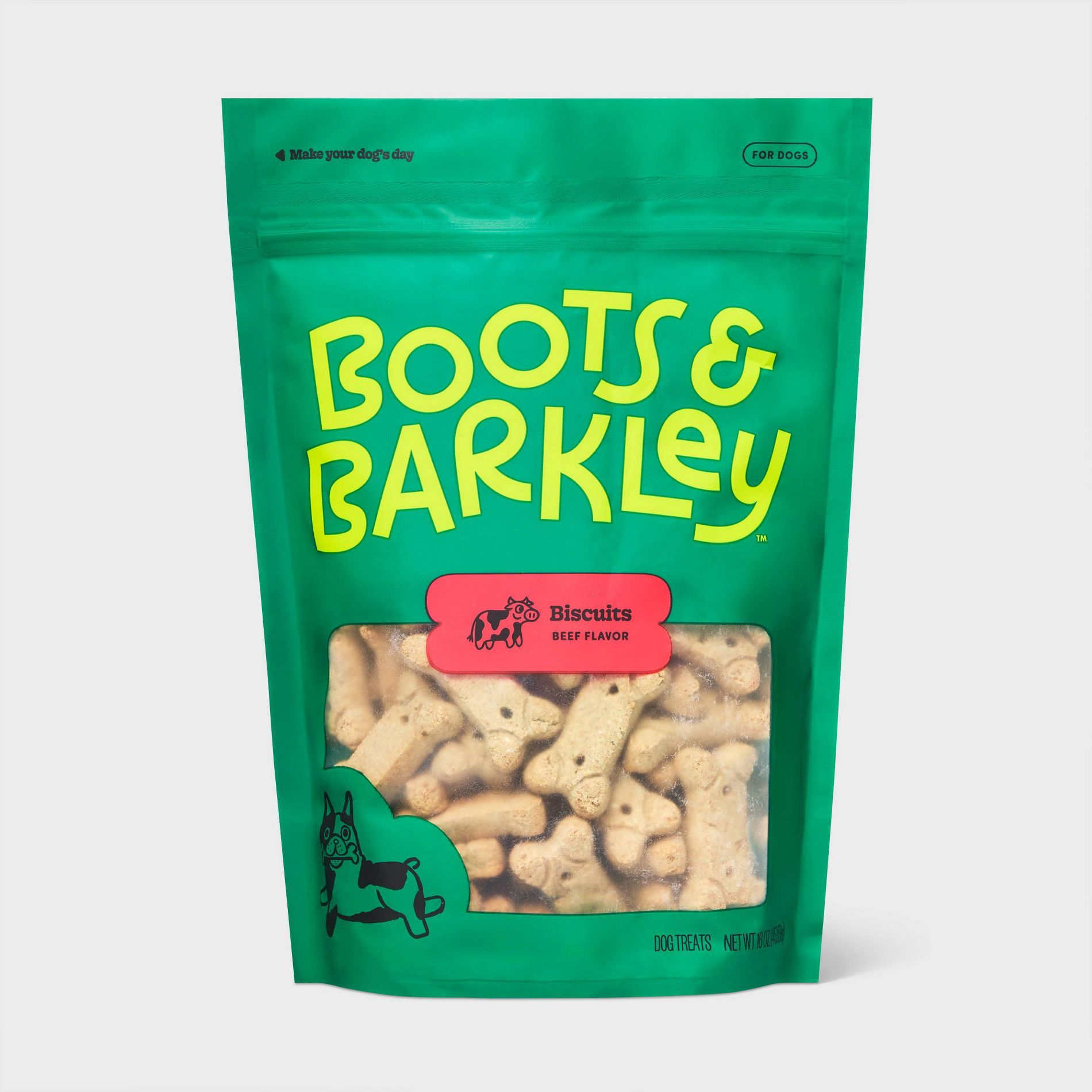 Beef Flavor Biscuit Crunchy Treats - Boots & Barkley™ 16oz