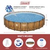 Coleman Round Power Steel Durable Frame 24' x 52" Above Ground Outdoor Swimming Pool Set with Filter Pump, Pool Cover, and Ladder, Multicolor - 3 of 4