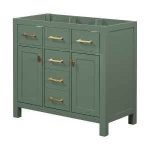 36 Inch(3ft) Bathroom Vanity, Bathroom Cabinet With 2 Drawers, 2 Soft Closing Doors, Modern Solid Wood Freestanding Bathroom Vanity Cabinet - 1 of 4