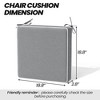 Crestlive Products Outdoor Chair Cushions Set of 2 Fade Resistant - 2 of 4