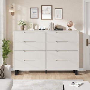 8 Dresser for Bedroom,55" Freestanding Horizontal Drawer with Storage - 1 of 4