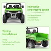 24V Electric Ride On Dump Truck for Kids, 4x75W Motors, 7AH Battery, Remote Control, LED Lights, Music, Cargo Bed - 3 of 4