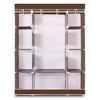 GustoWave 4-Tier 10-Lattices Portable Clothes Closet Wardrobe Non-Woven Fabric Storage Organizer Shelf Standing Closet - 2 of 4