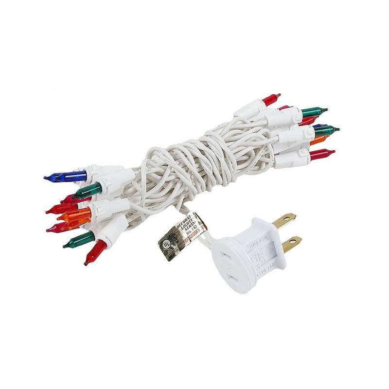 Novelty Lights 20 Light Incandescent Craft Mini Christmas String Lights White Wire 8.5 feet, 2 of 5