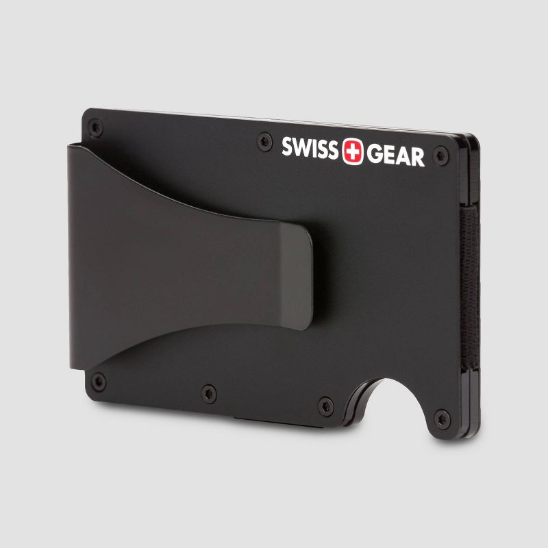 SWISSGEAR Aluminium RFID Card Holder with Money Clip - Black One Size, 4 of 10