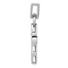 Black Bow Jewelry 14K White Gold Polished Hollow Modern Cross Pendant 20 x 40mm - 2 of 4