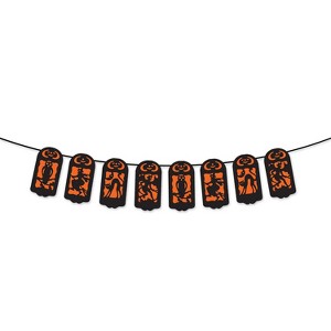 Beistle Vintage Halloween Streamer, 7" x 6', (2/Pkg) Multicolored - 1 of 2
