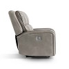 HOMES: Inside + Out Songpeace Transitional Leatherette Power Reclining Loveseat with Adjustable Footrest and Headrest - 4 of 4