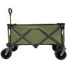 Utility Park Garden Cart Tool Customized Color Folding Camping Trolley Outdoor Picnic Beach Wagon, Green - 4 of 4