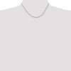 Black Bow Jewelry 1.5mm, 14k White Gold, Handmade D/C Solid Rope Chain Necklace - 2 of 4