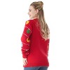 Women String lights ugly sweater with light bulbs (Women) Red-XL - 2 of 4