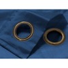 RT Designers Collection Nancy Faux Luxurious Silk Grommet Curtain Panel 54" x 63" Navy - 3 of 4