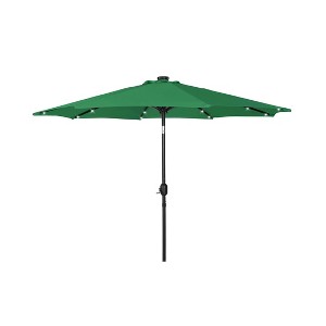 WestinTrends 9 Ft Outdoor Patio Solar LED Market Table Umbrella - 1 of 4