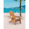 TiramisuBest Folding Chair,All-Weather Outdoor Chair with Armrests, Ergonomic Stackable Lounge Chair, Dark Green, 380 lbs Capacity - 4 of 4