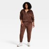 Women's Velour Ribbed 1/2 Zip Sweatshirt - All In Motion™ - 3 of 4