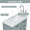 Mshliw 36 Inch Bathroom Vanity with Sink, Freestanding Cabinet with 2 Tip-Out Drawers, Soft Close Door, Ceramic Top - 4 of 4
