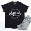 Simply Sage Market Livin' that Softball Mom Life Garment Dyed Tee - 3 of 4