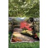 Manual Woodworkers and Weavers Afternoon Light Dogwood Throw Blanket 50"x60", Cotton, Nature Floral Home Accent - 3 of 3