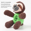 Squeaky Dog Toys, Interactive Durable Plush Pet Toys,Food Dispensing Toy,Funny Rubber Chew Puzzle Toy for Puppy Middle Large Dogs - 2 of 4