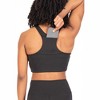 Women's Recycled Polyester Shirred Front Racerback Sports Bra - Body Wrappers - 2 of 3