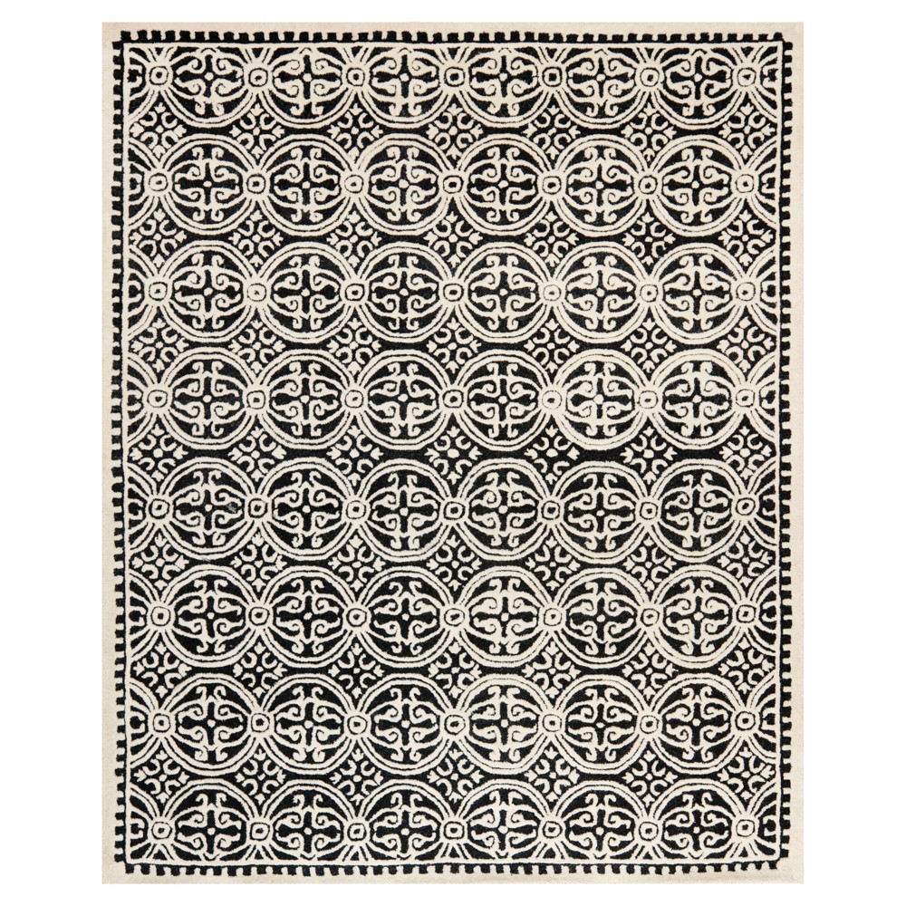 10'x14' Marlton Rug Black/Ivory - Safavieh