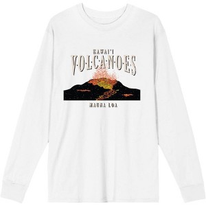Adventure Society Hawaii Volcanoes Crew Neck Long Sleeve Adult Tee - 1 of 2