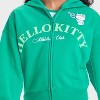 Girls' Hello Kitty Zip-Up Hooded Sweatshirt - Green - 2 of 4