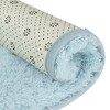Unique Bargains 2 Pcs Absorbent Soft Thick Shag Bath Mats for Shower Bathtub Spa Floors - 4 of 4