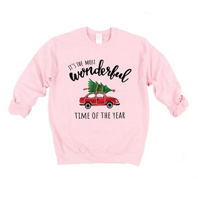 Simply Sage Market Women's Graphic Sweatshirt It's The Most Wonderful Time Car