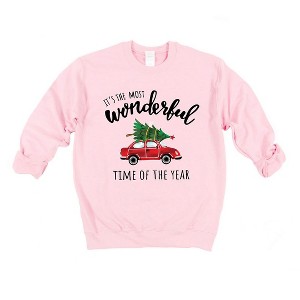 Simply Sage Market Women's Graphic Sweatshirt It's The Most Wonderful Time Car - 1 of 4