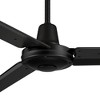 52" Casa Vieja Plaza DC Industrial Rustic 3 Blade Indoor Outdoor Ceiling Fan with Remote Control Matte Black Damp Rated for Patio Exterior House Home - 3 of 4
