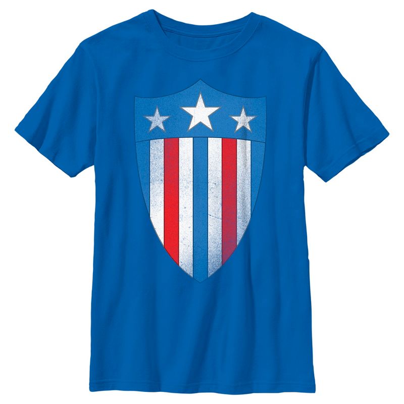 Boy's Marvel Avengers Captain America USO Shield T-Shirt, 1 of 6