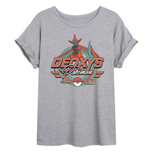 Women's - Pokémon - Deoxys Racing Oversized Graphic T-Shirt - 1 of 4