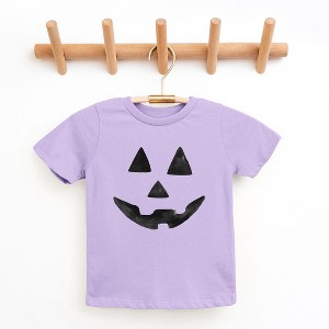 The Juniper Shop Watercolor Jack-O-Lantern Face Youth Short Sleeve Tee - 1 of 3