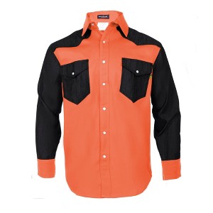 Flame Resistant FR Shirt - 88/12 - Western Style - Two Tone 7 oz - 1 of 4