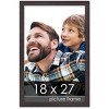 PosterPalooza | Textured Brown Picture Frame - UV Acrylic, Foam Board Backing, Hanging Hardware - 2 of 4