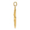 Black Bow Jewelry Men's 14k Yellow Gold Saint Christopher Medal Pendant - 2 of 4