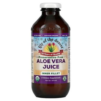 Lily of the Desert Aloe Vera Juice, Inner Fillet, Preservative Free, 16 fl oz (473 ml)