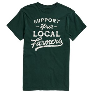 Men's - Instant Message - Support Your Local Farmers Short Sleeve Graphic T-Shirt - 1 of 4