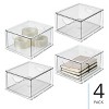 iDesign Stackable Storage Drawer for Pantry, Set of 4, Clear, Made in USA - 2 of 4