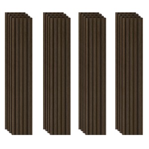 0.35 in. x 0.5 ft. x 4 ft. Composite Sound Absorbing Decorative Wall Paneling 16-Pack - 1 of 4