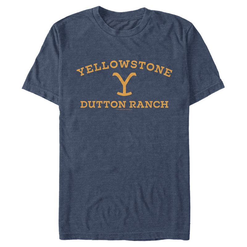 Men's Yellowstone Large Dutton Ranch Brand T-Shirt, 1 of 5