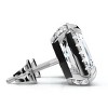 Pompeii3 2 1/5 Ct TW Emerald Cut Bezel Diamond Studs 14k Gold Lab Created Earrings - 3 of 4