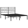 vidaXL Metal Bed Frame, Bed Base with Headboard, Bedstead for Bedroom Living Room, Mattress Foundation - 3 of 4