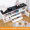 Kids Organizer,Toy Storage Cabinet with Movable Drawers, Blackboard Top, Classroom Bookcase for Bedroom, Playroom, Nursery, Kindergarten - 4 of 4