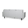 Fabric Contemporary 3-Seater Sofa with Button Tufted Waffle Stitch, Large Seating Area and Assembly Required - 4 of 4