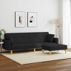 vidaXL 2-Seater Sofa Bed with Footstool Couch Living Room Furniture Fabric - 3 of 4