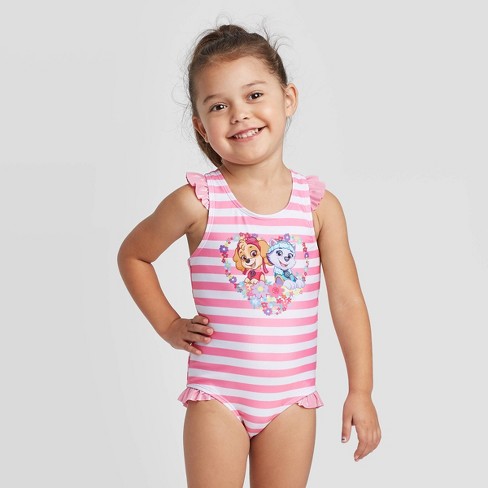 Girls Sports & Outdoors Paw Swimming Costume One Piece Bathing Swim Suit