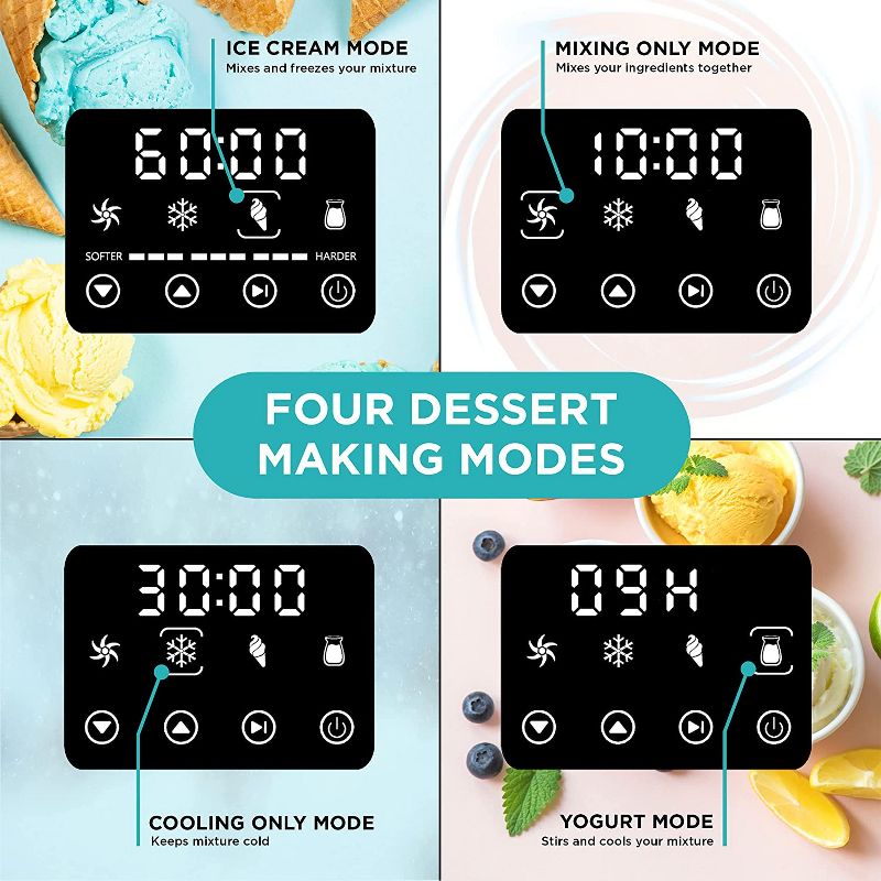Ivation Automatic Soft Serve Ice Cream & Frozen Yogurt Maker Machine, 4 of 10