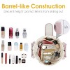 Narwey Barrel Drawstring Makeup Bag Pink Large Cosmetic Bag Make up Bags - 4 of 4